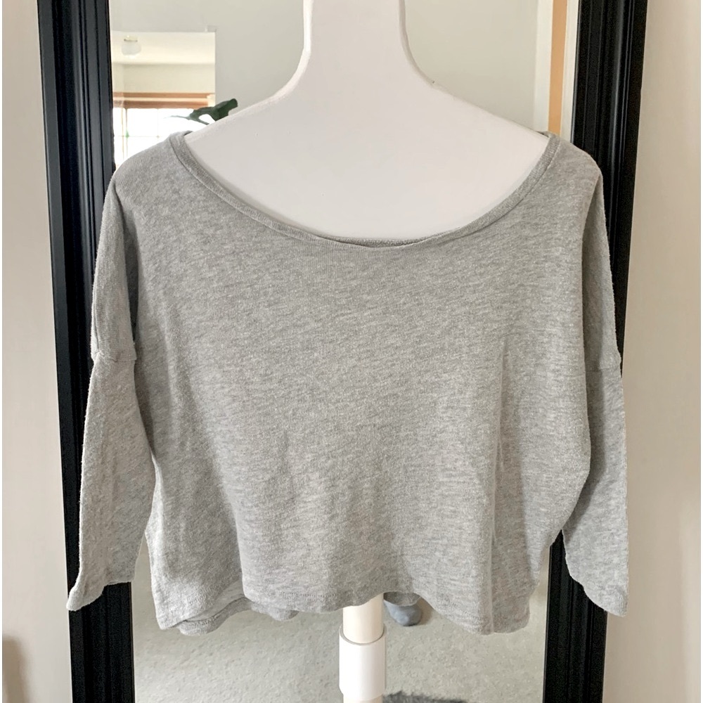 OBEY Gray Cropped Shirt